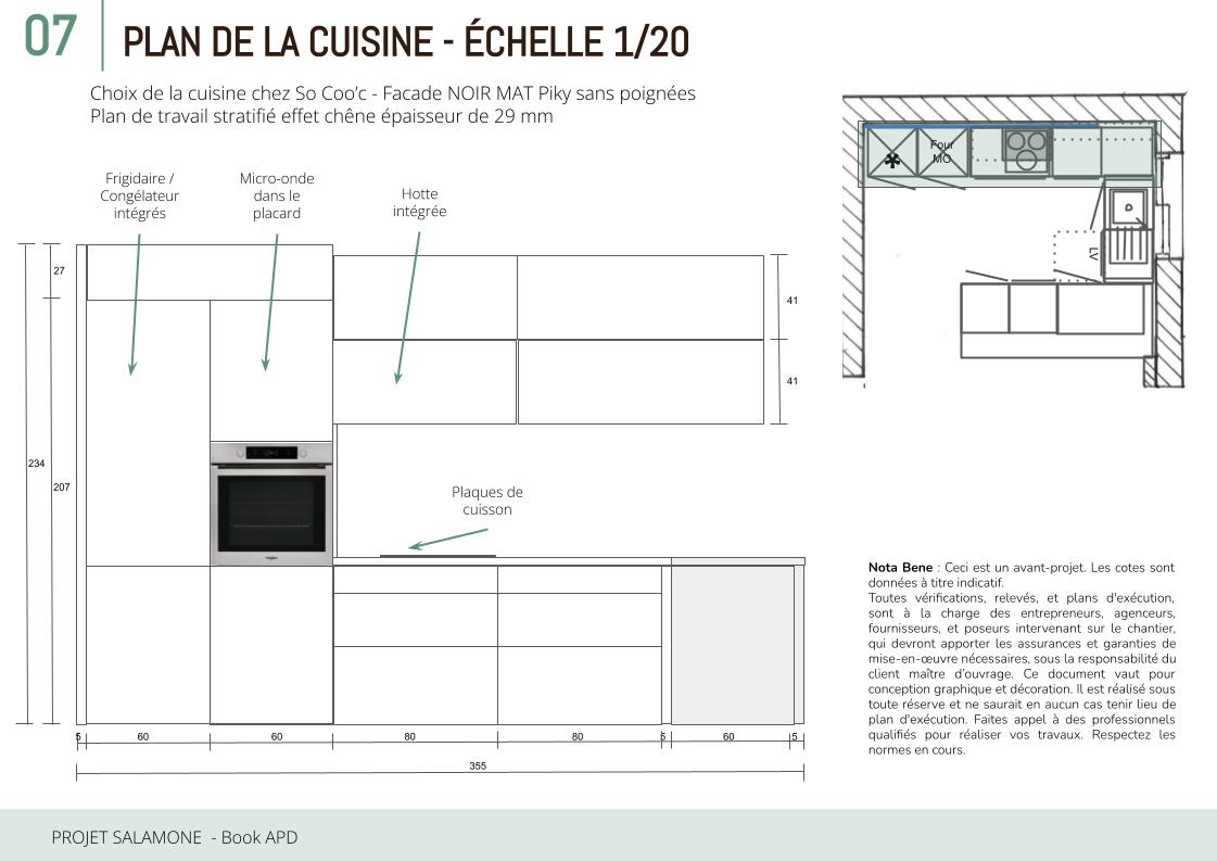 Projet SALAMONE - Book APD - Plan élévation cuisine